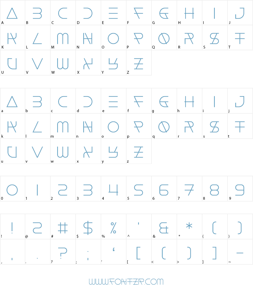 Float The Boat Font Character